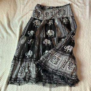elephant print skirt